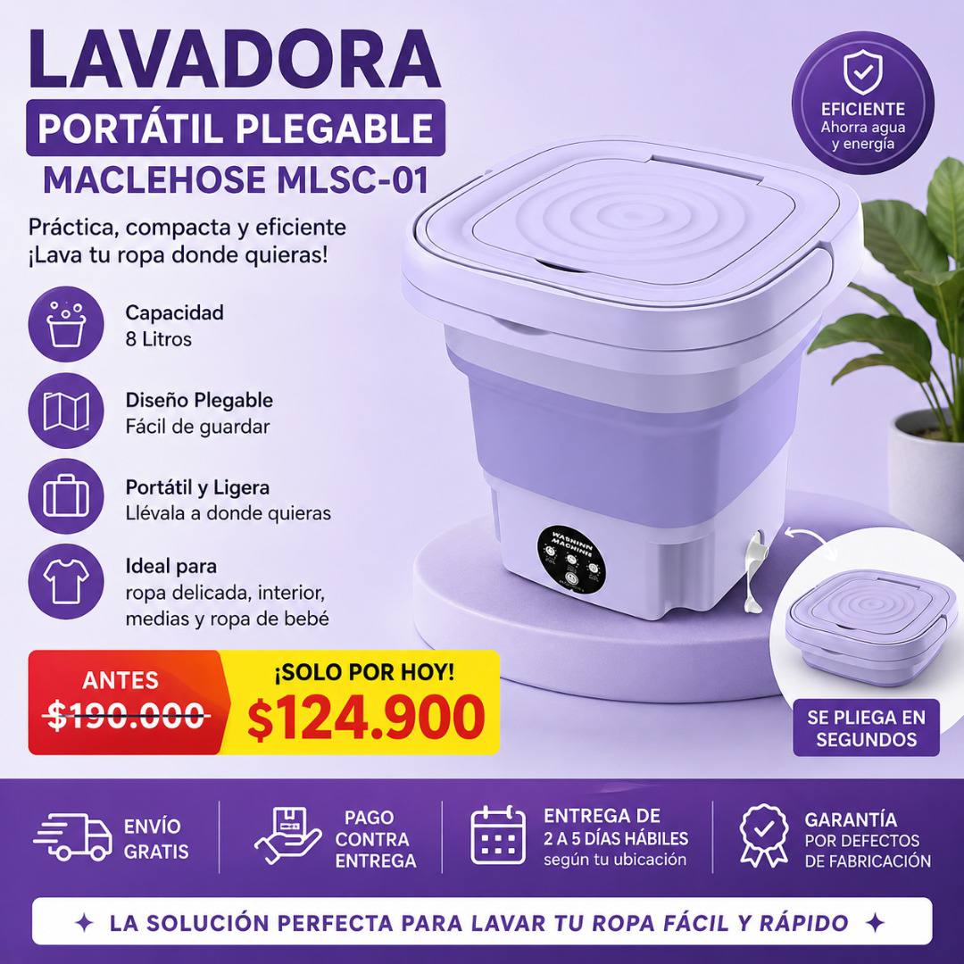 Mini Lavadora Portatil 8.L