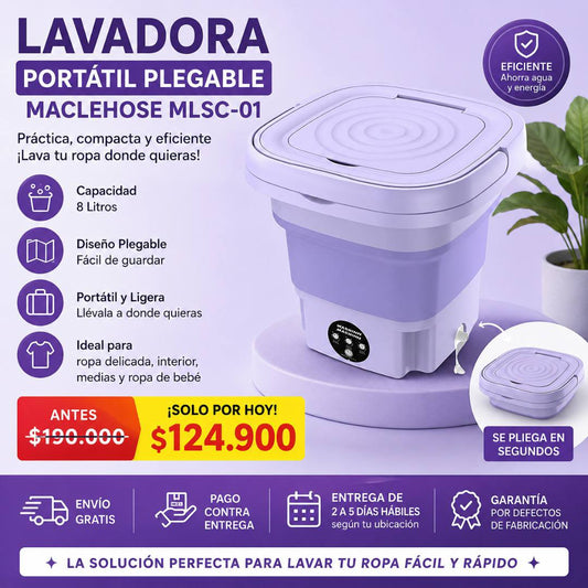 Mini Lavadora Portatil 8.L